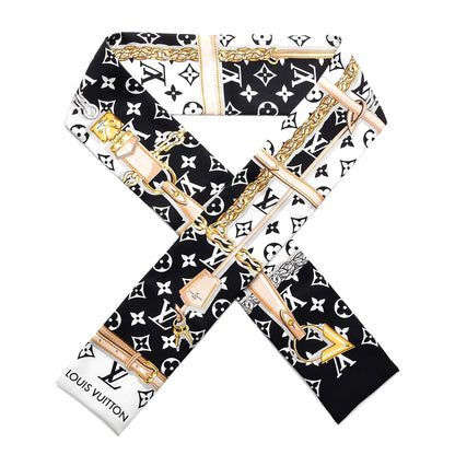 Louis Vuitton Silk Monogram Confidential Bandeau Black 1 of 4