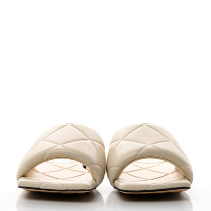 Bottega Veneta Nappa Quilted Rubber Lido Flat Sandals 40 Sea Salt 2 of 7