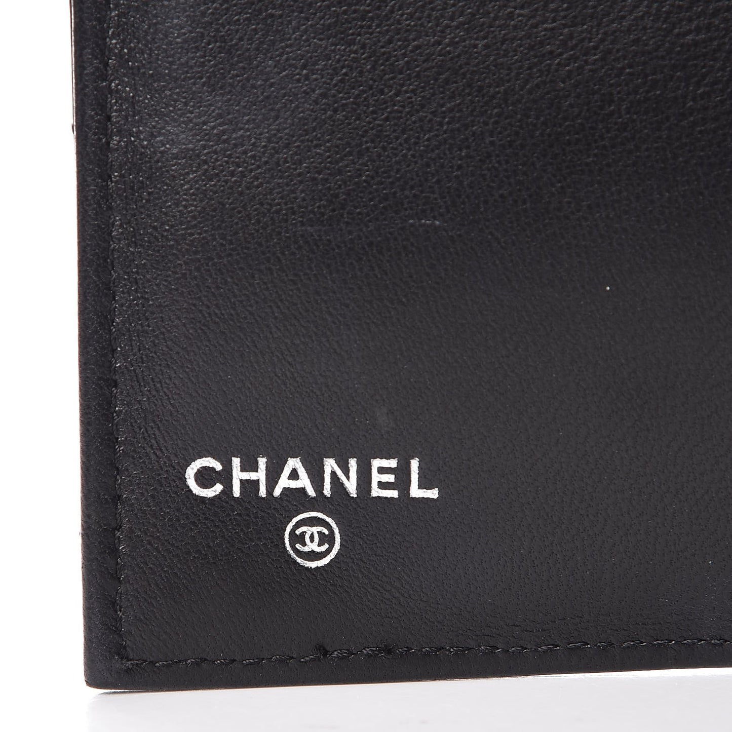 Lambskin Quilted Large Flap Wallet Black