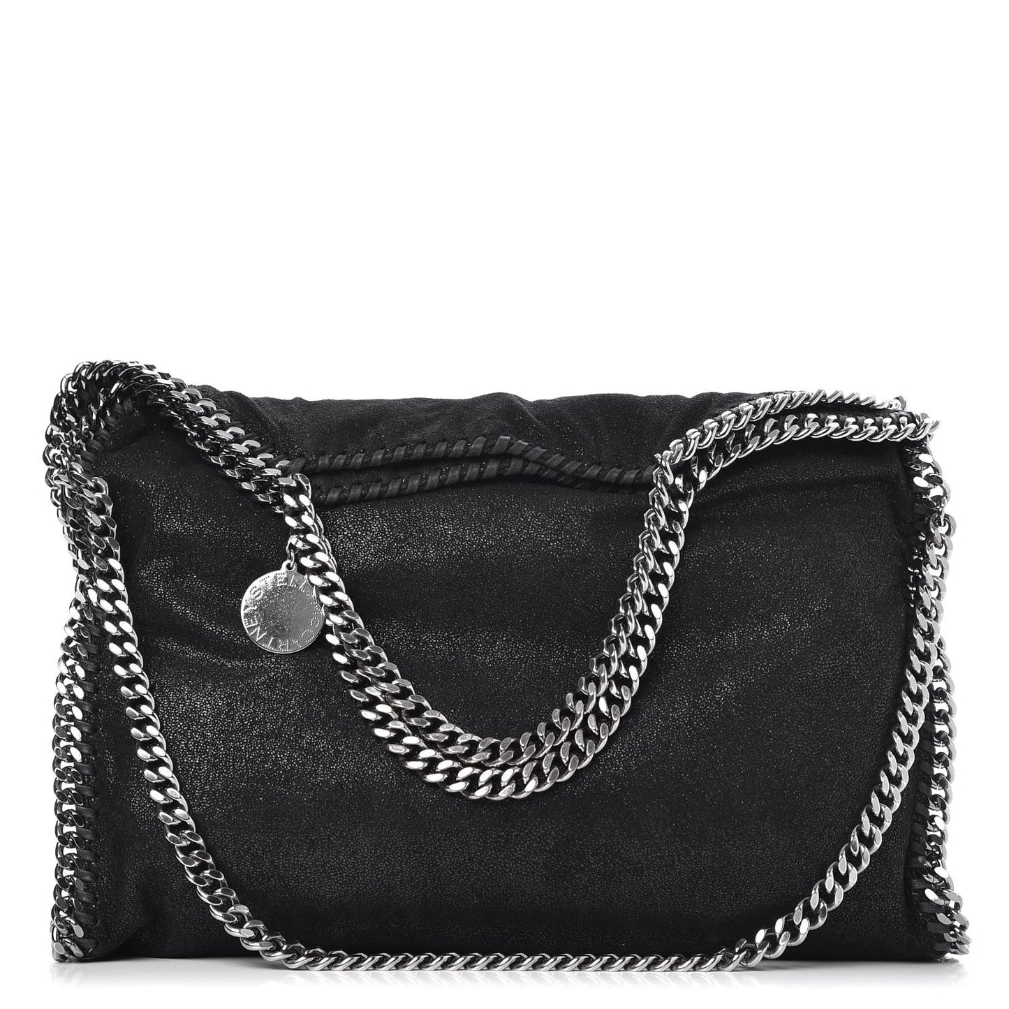 Shaggy Deer Falabella Fold Over Tote Black