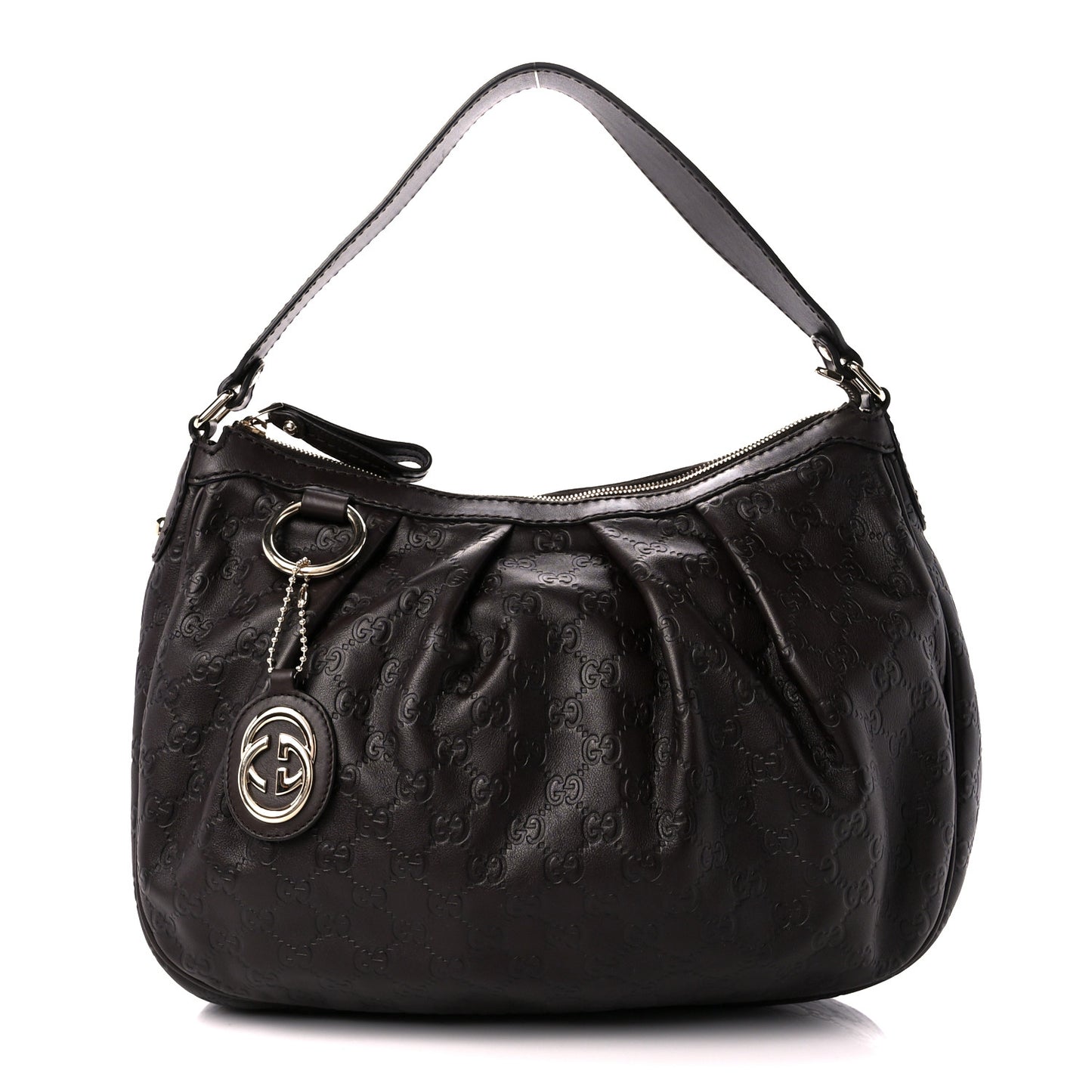 Guccissima Medium Sukey Hobo Dark Brown