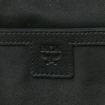 MCM Visetos Chevron Stripe Medium Backpack Phantom Grey Multicolor 6 of 11