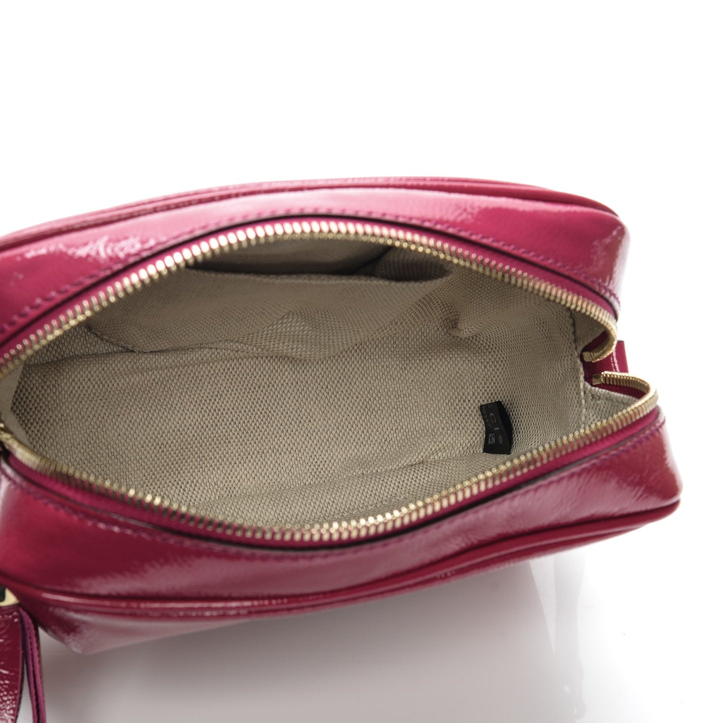 Soft Patent Small Soho Disco Bag Bright Bougainvillea
