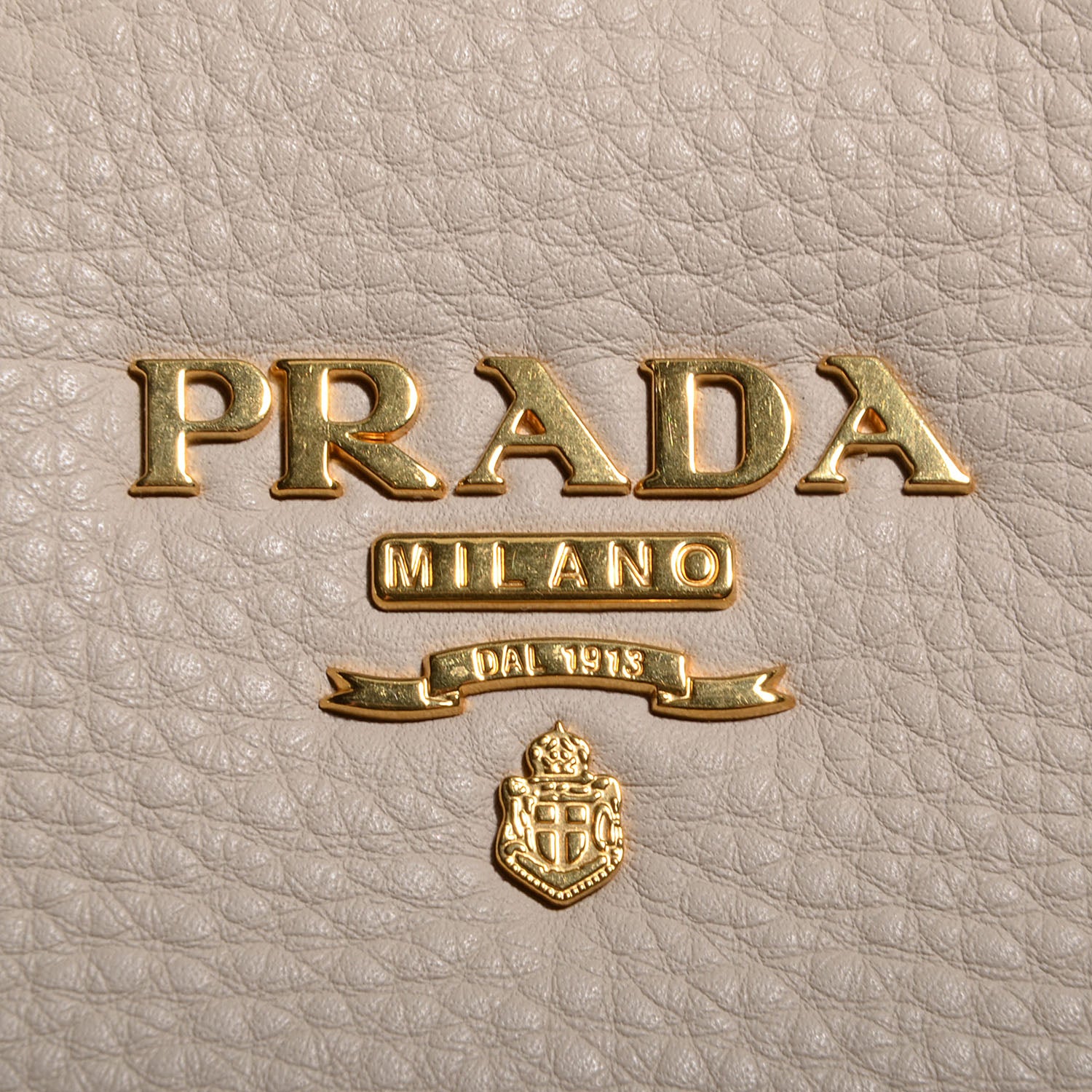 Prada Vitello Daino Zip Tote Talco 5 of 14