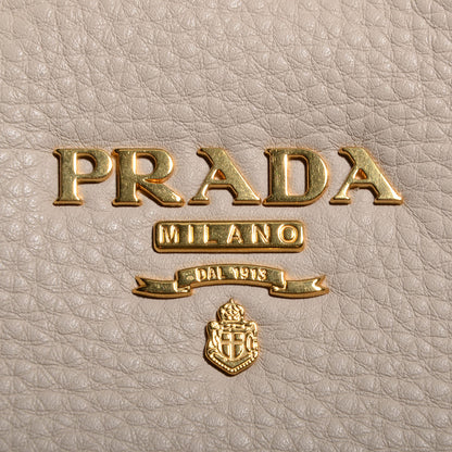 Prada Vitello Daino Zip Tote Talco 5 of 14
