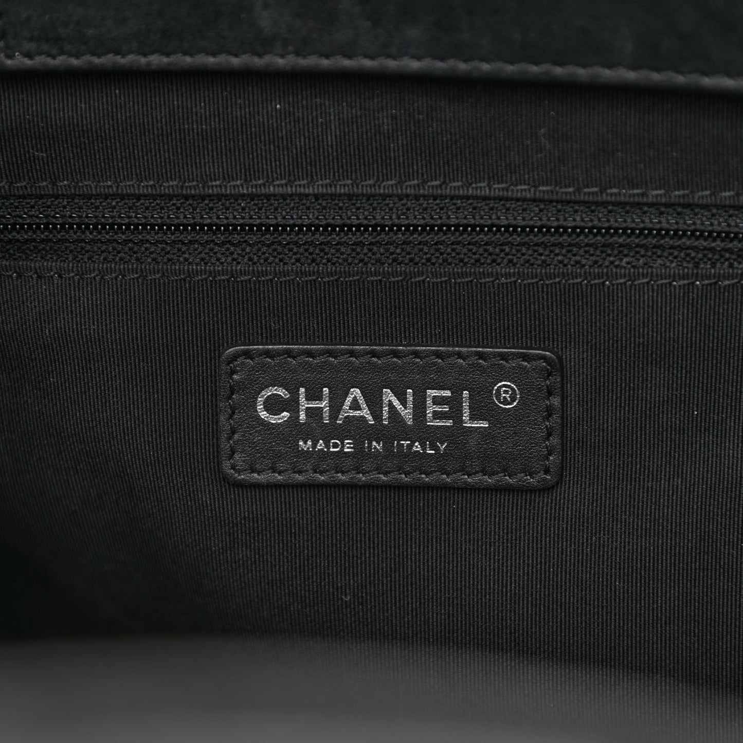 Calfskin Quilted Small Easy Shopping Tote Black