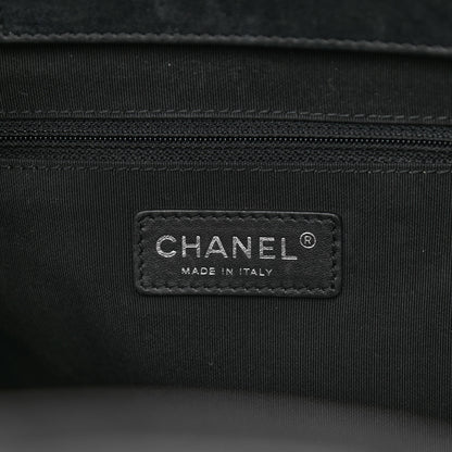 Chanel Calfskin Quilted Small Easy Shopping Tote Black 6 of 12