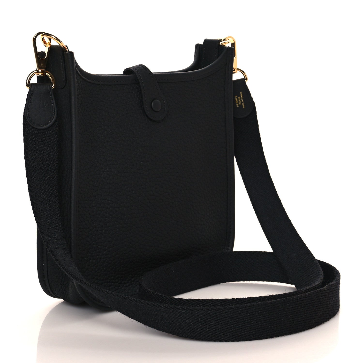 Hermes Taurillon Clemence Evelyne TPM Black 3 of 11