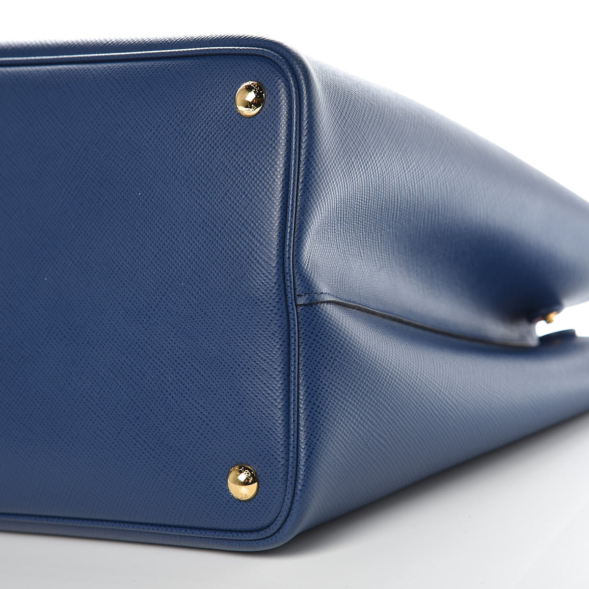 Saffiano Cuir Large Double Bag Bleuette