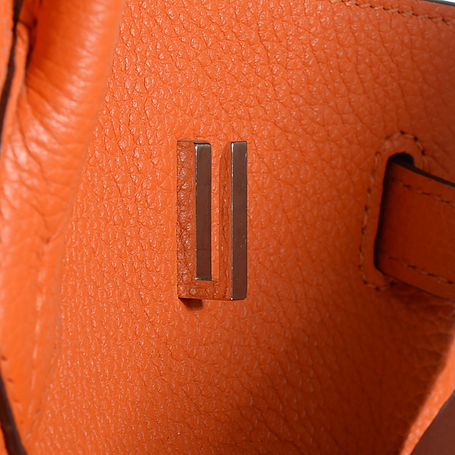 Hermes Taurillon Clemence Birkin 40 Orange 20 of 23