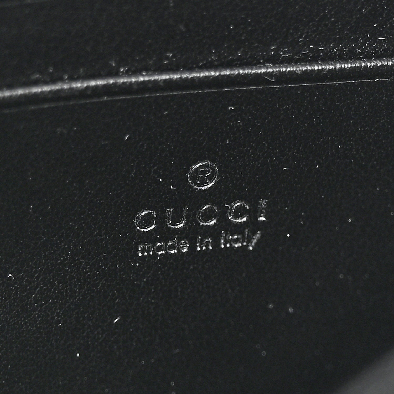 Gucci Calfskin Matelasse GG Marmont Chain Wallet Black 6 of 13