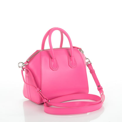 Givenchy Shiny Lord Calfskin Mini Antigona Shocking Pink 3 of 7
