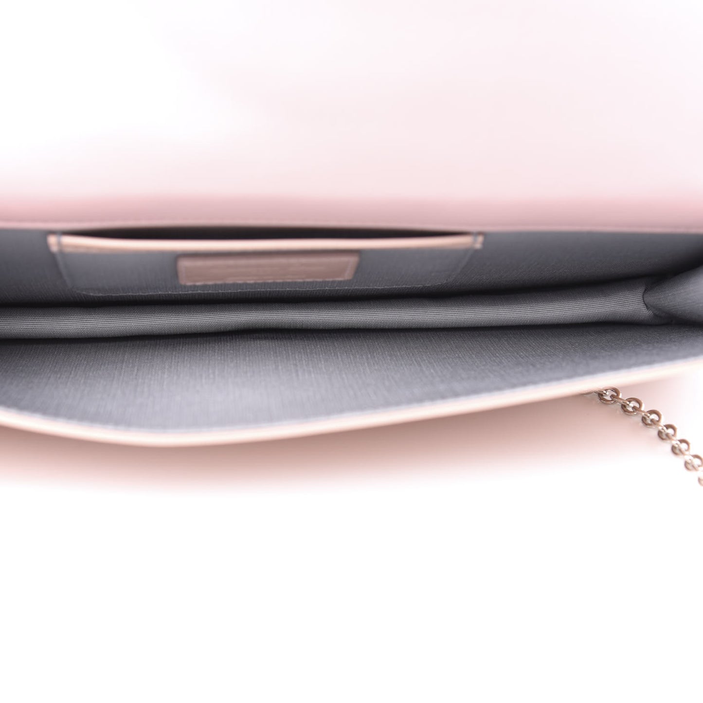 Patent Cannage Lady Dior Convertible Clutch Rose Clair