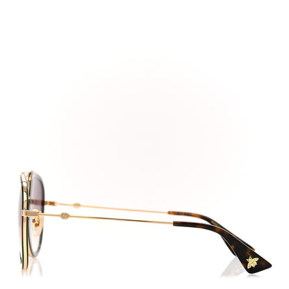 Gucci Web Aviator Sunglasses GG0062S Green Red 3 of 7