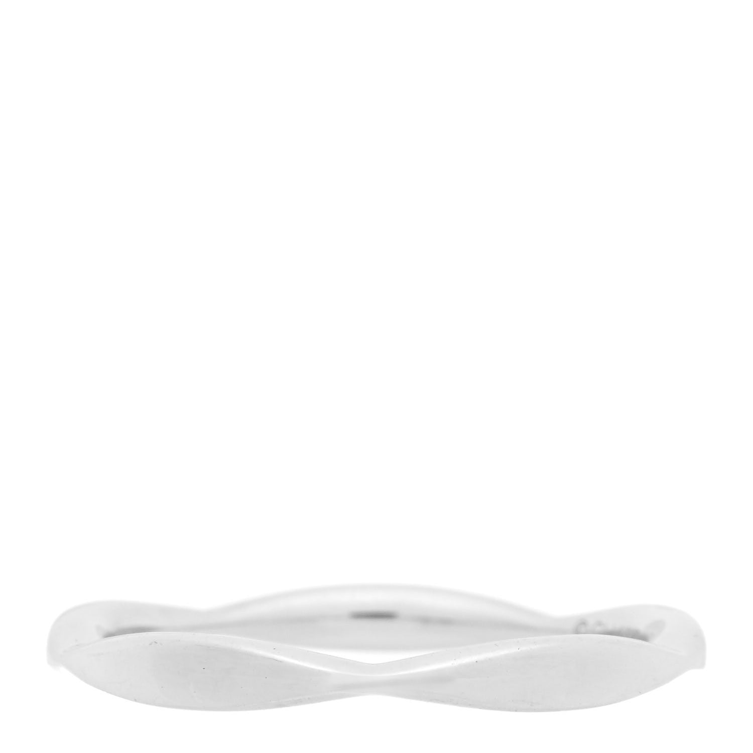 Chanel Platinum Camelie Wedding Band Ring 49 4.75 3 of 4