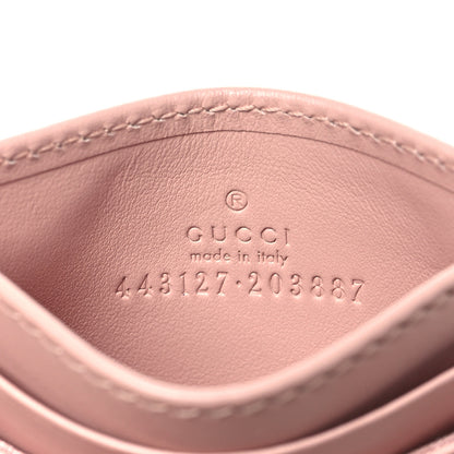 Gucci Calfskin Matelasse Monochrome GG Marmont Card Holder Perfect Pink 6 of 7