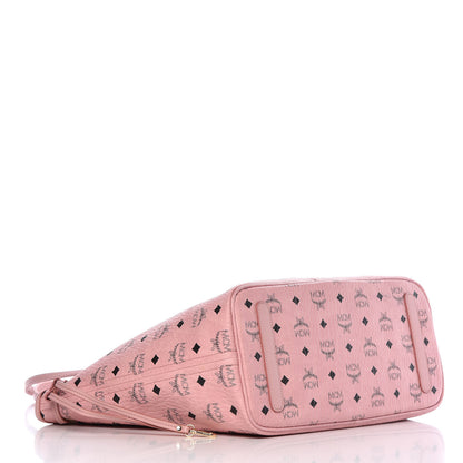 MCM Visetos Medium Liz Reversible Shopper Tote Soft Pink 7 of 15