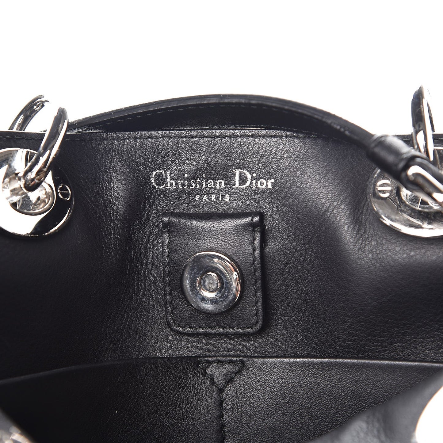 Calfskin Paradise Medium Diorissimo Tote Black
