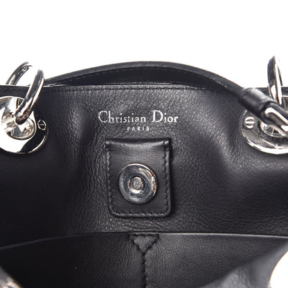 Christian Dior Calfskin Paradise Medium Diorissimo Tote Black 7 of 10