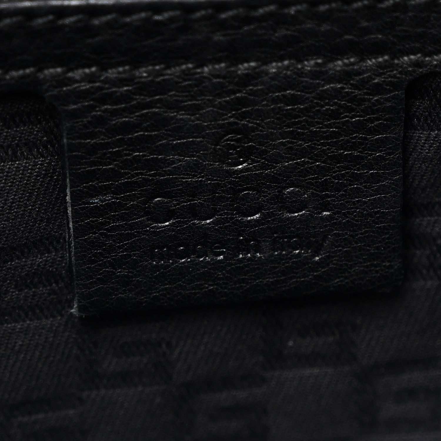 Gucci Pebbled Calfskin Drawstring Shoulder Bag Black 6 of 10