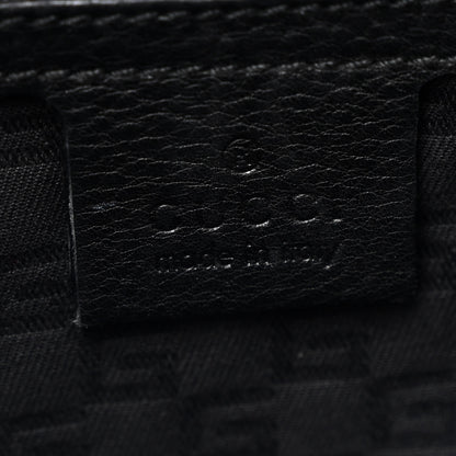 Gucci Pebbled Calfskin Drawstring Shoulder Bag Black 6 of 10