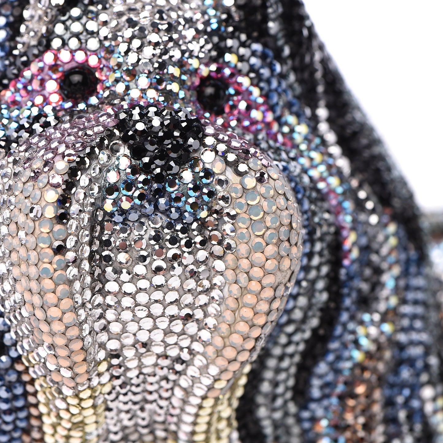 Crystal Shih Tzu Minaudiere Clutch