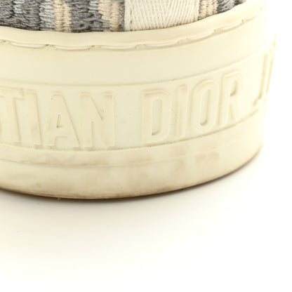 Christian Dior Canvas Oblique Walk'N'Dior Low Top Sneakers 38 Grey Stone 11 of 12