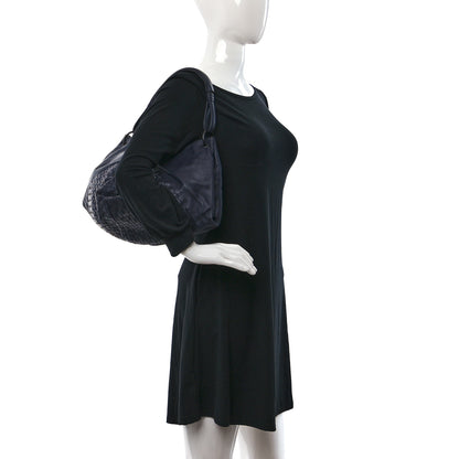 Bottega Veneta Nappa Intrecciato Aquilone Fortune Cookie Hobo Navy 2 of 8