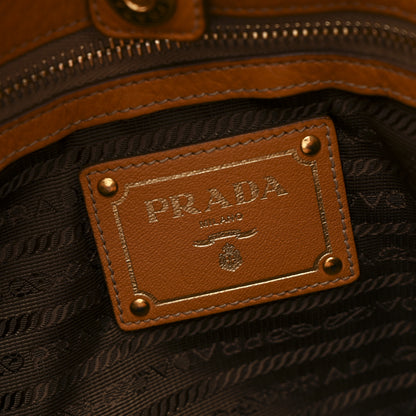 Prada Vitello Daino Shoulder Bag Caramel 6 of 11