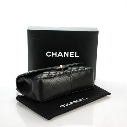 Chanel Lambskin Quilted Jumbo Single Flap Black 4 of 8
