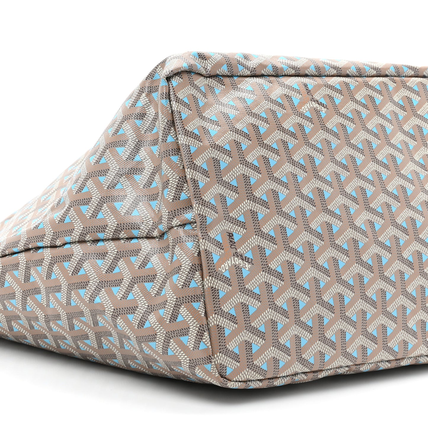 Goyardine Saint Louis Claire Voie GM Grege Turquoise