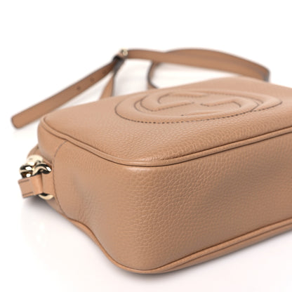 Gucci Pebbled Calfskin Small Soho Disco Bag Camelia 8 of 9