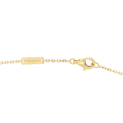 Van Cleef & Arpels 18K Yellow Gold Mother of Pearl Vintage Alhambra Pendant Necklace 4 of 5