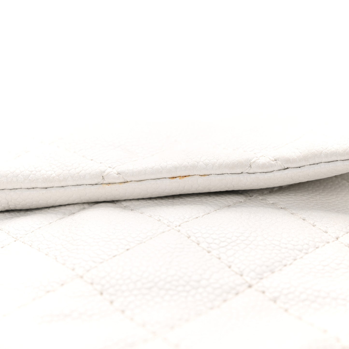 Caviar Quilted Maxi Single Flap White