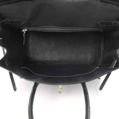 Hermes Shiny Niloticus Crocodile Birkin 30 Graphite 5 of 18