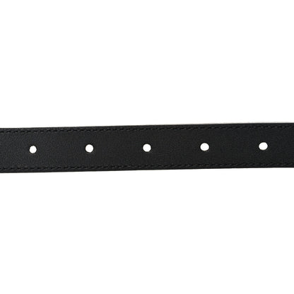 Gucci Moon Calfskin Pearl Double G 20mm Belt 80 32 Black Cream 4 of 5