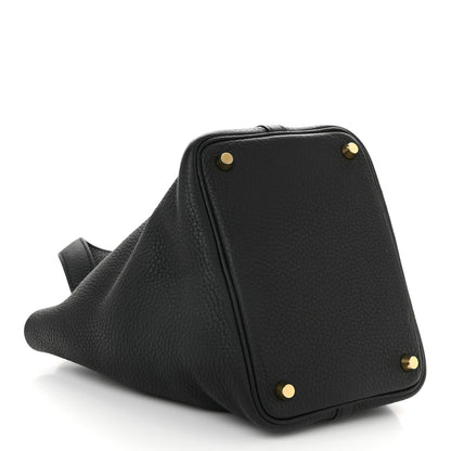 Hermes Taurillon Clemence Picotin Lock 18 PM Black 4 of 10