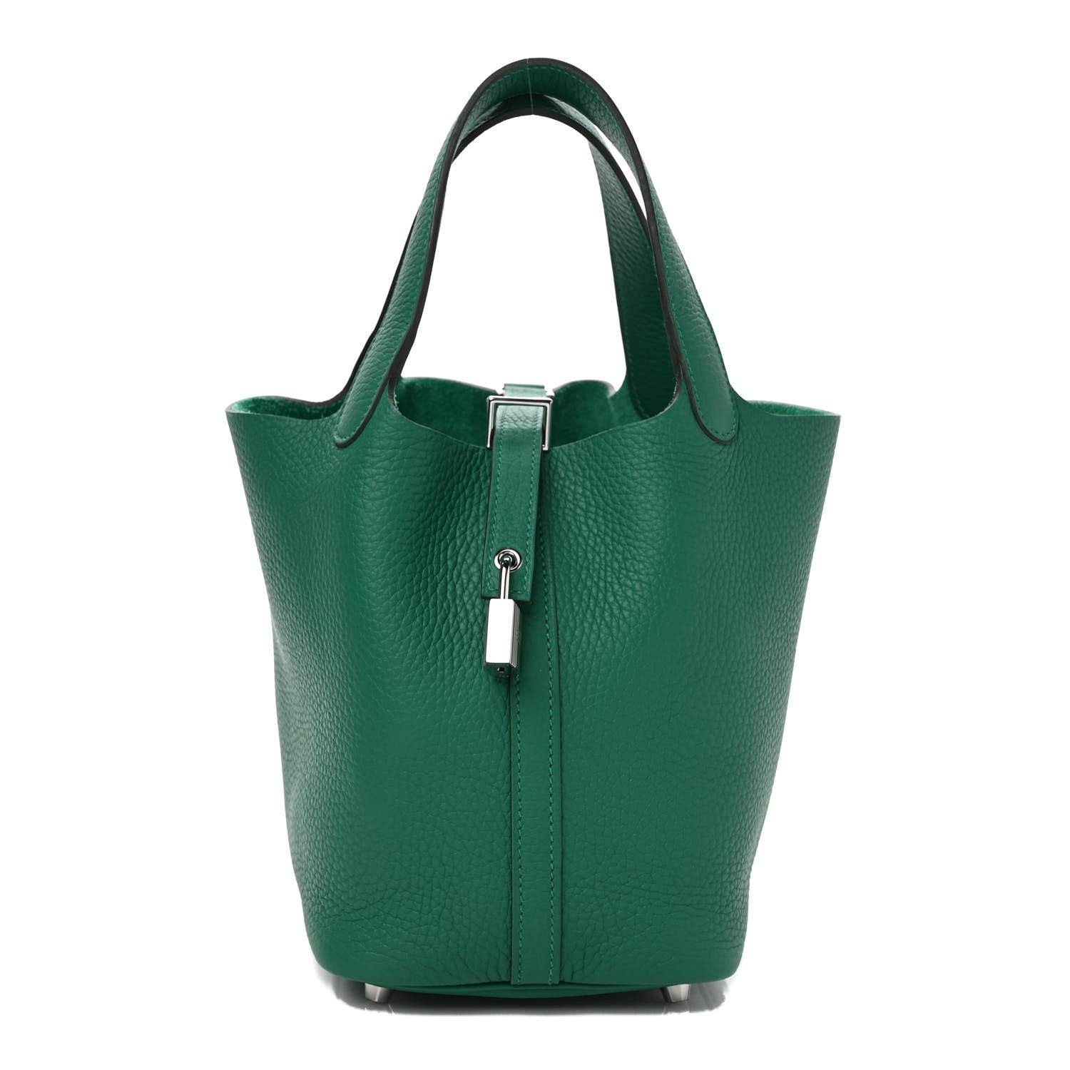 Hermes Taurillon Clemence Picotin Lock 18 PM Vert Vertigo 1 of 9