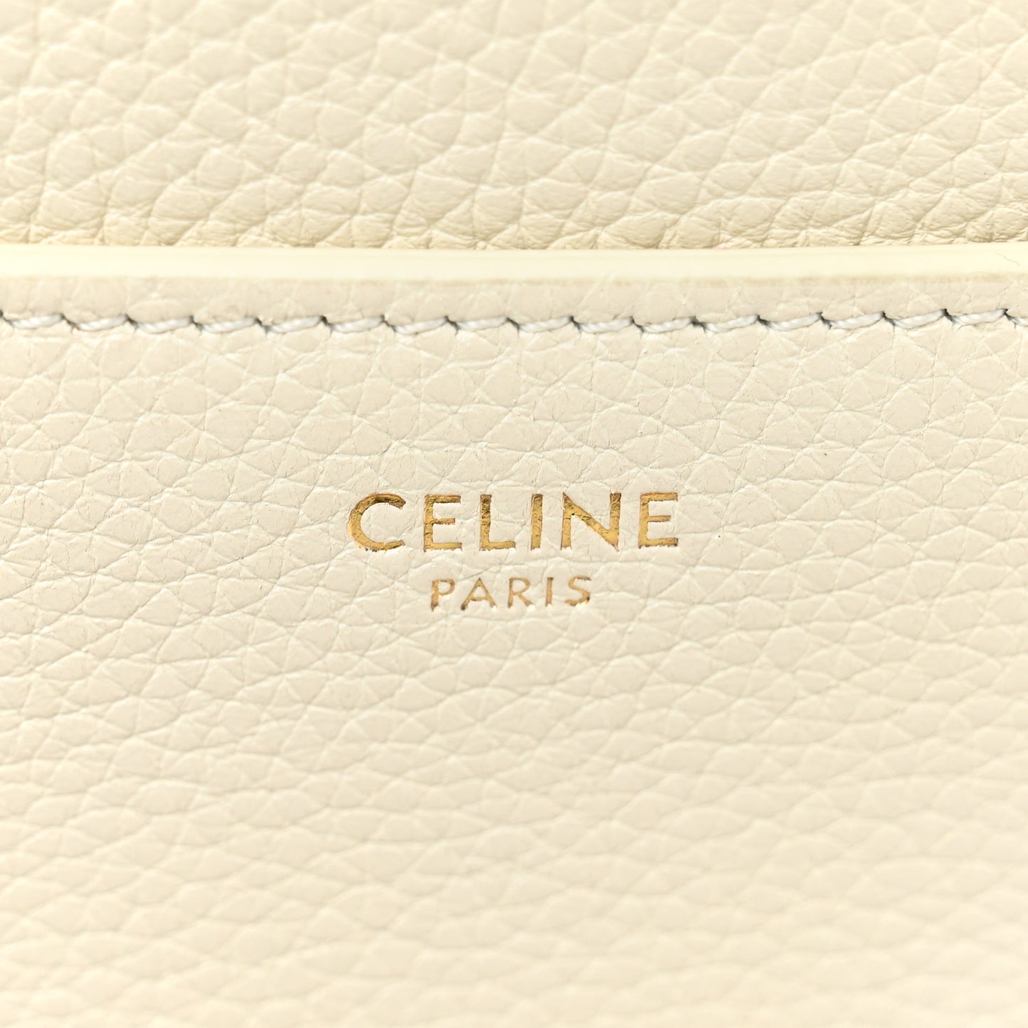 Grained Calfskin Small 16 Top Handle Bag White