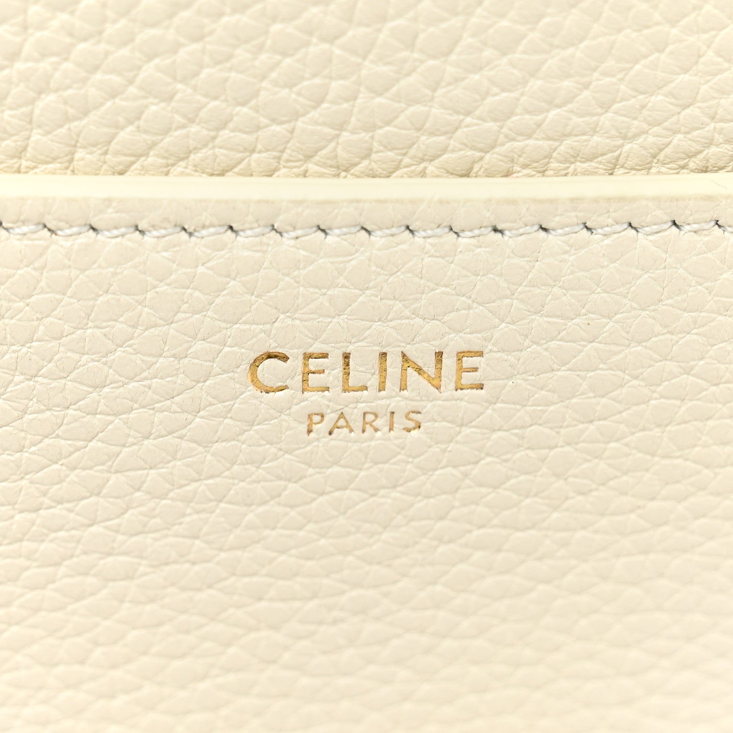 Celine Grained Calfskin Small 16 Top Handle Bag White 6 of 14