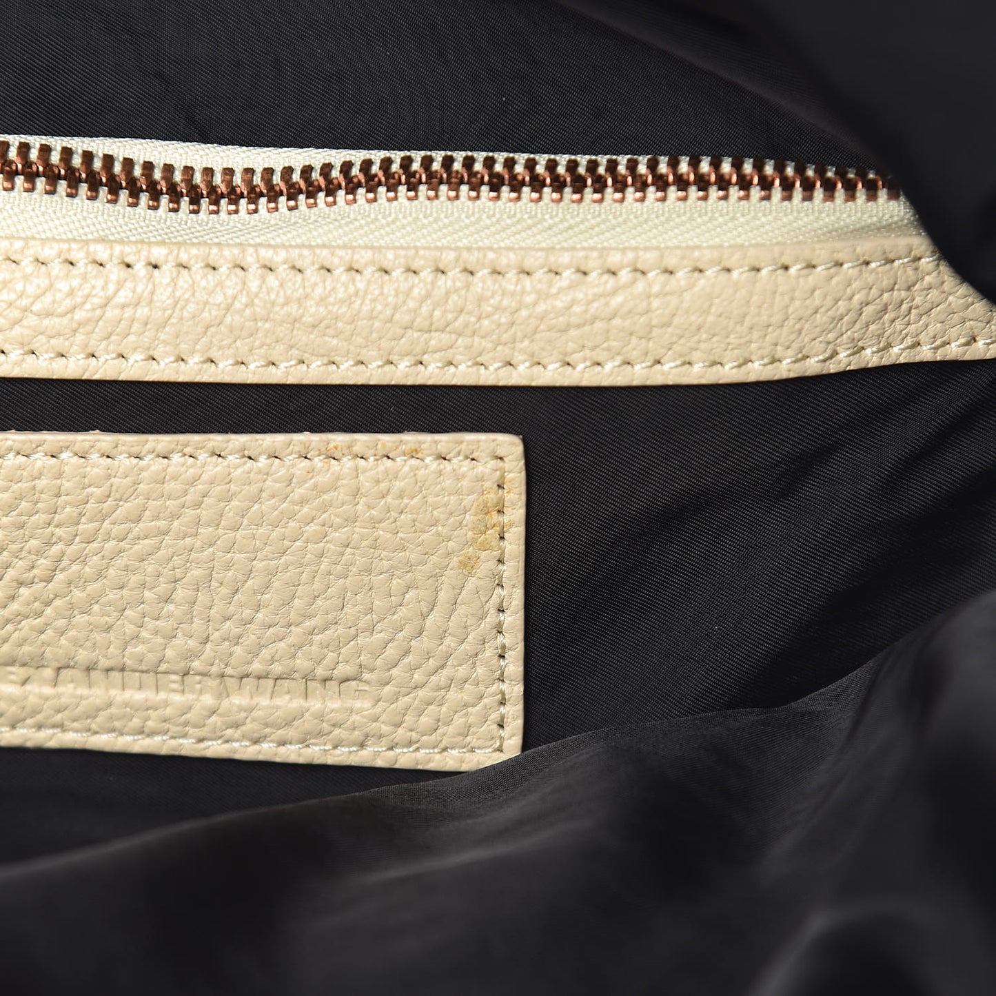 Pebbled Calfskin Large Emile Eggshell