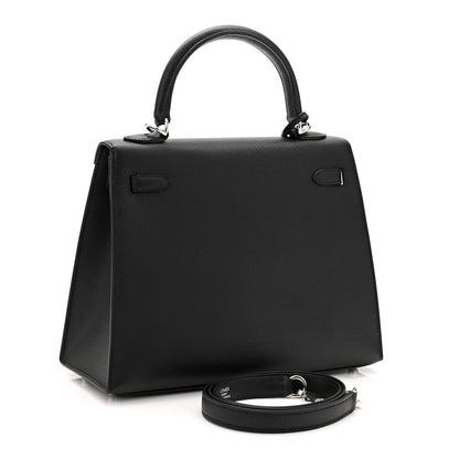 Hermes Epsom Kelly Sellier 25 Black 3 of 11