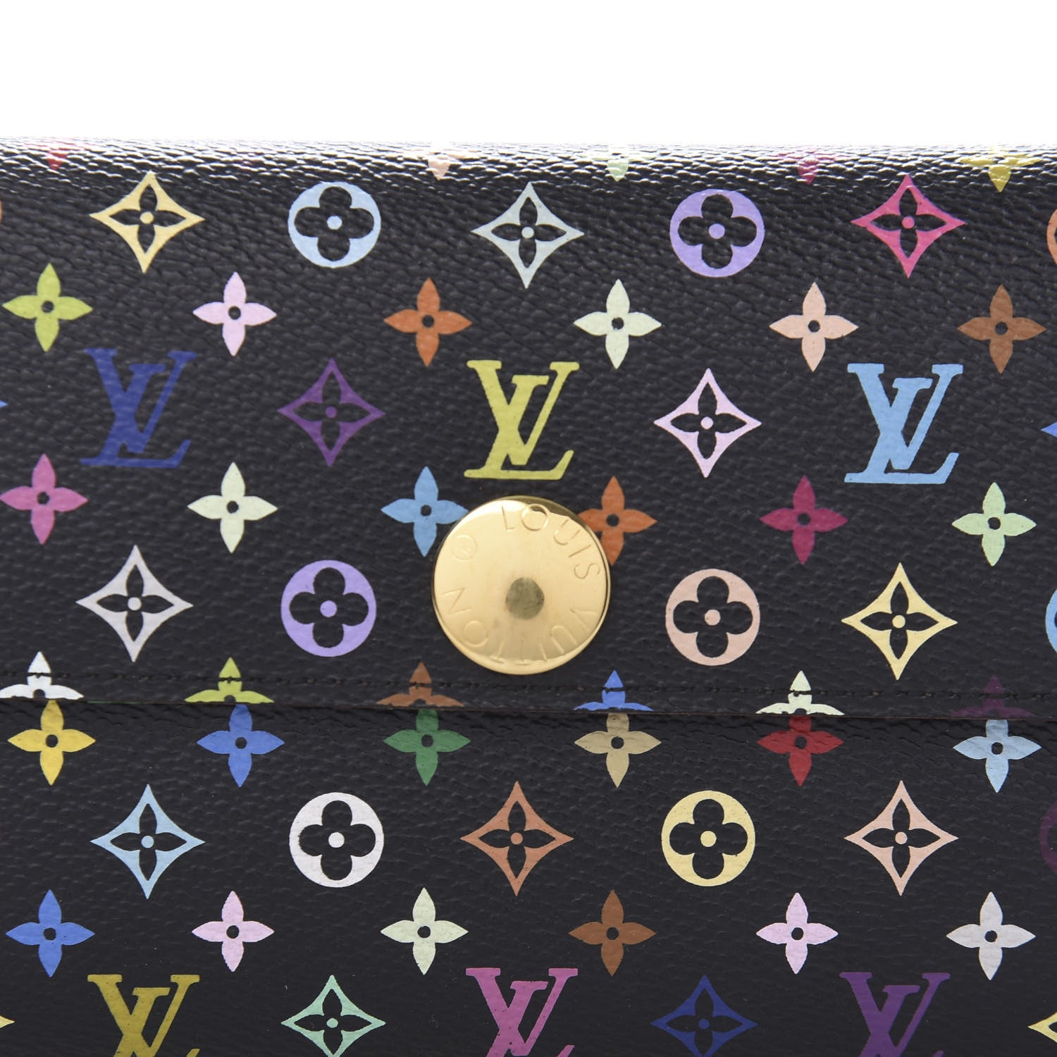 Louis Vuitton Monogram Multicolor Sarah Wallet Black Grenade 9 of 10