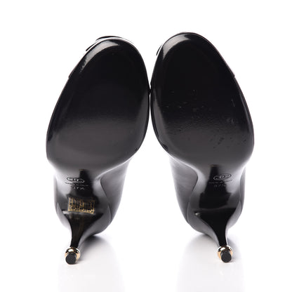 Chanel Lambskin Camellia Pumps 37.5 Black 5 of 12