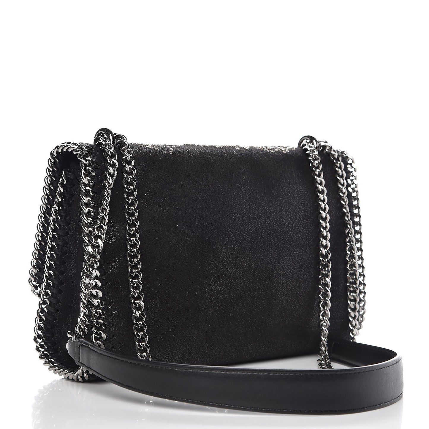 Shaggy Deer Beaded Flowers Falabella Messenger Black