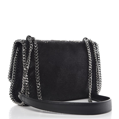 Stella McCartney Shaggy Deer Beaded Flowers Falabella Messenger Black 3 of 7