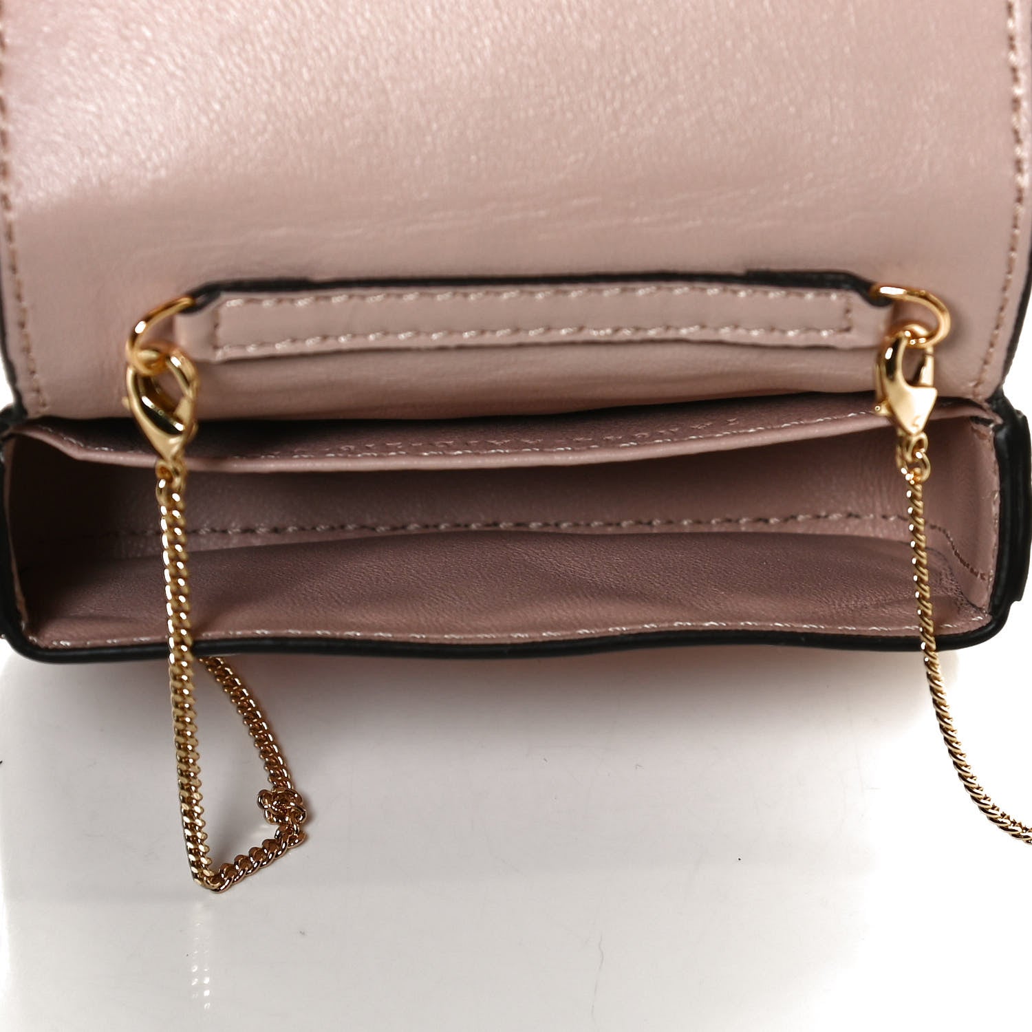 Fendi Nappa Matisse FF Embossed Nano Baguette Charm Rosa Quarzo 4 of 7