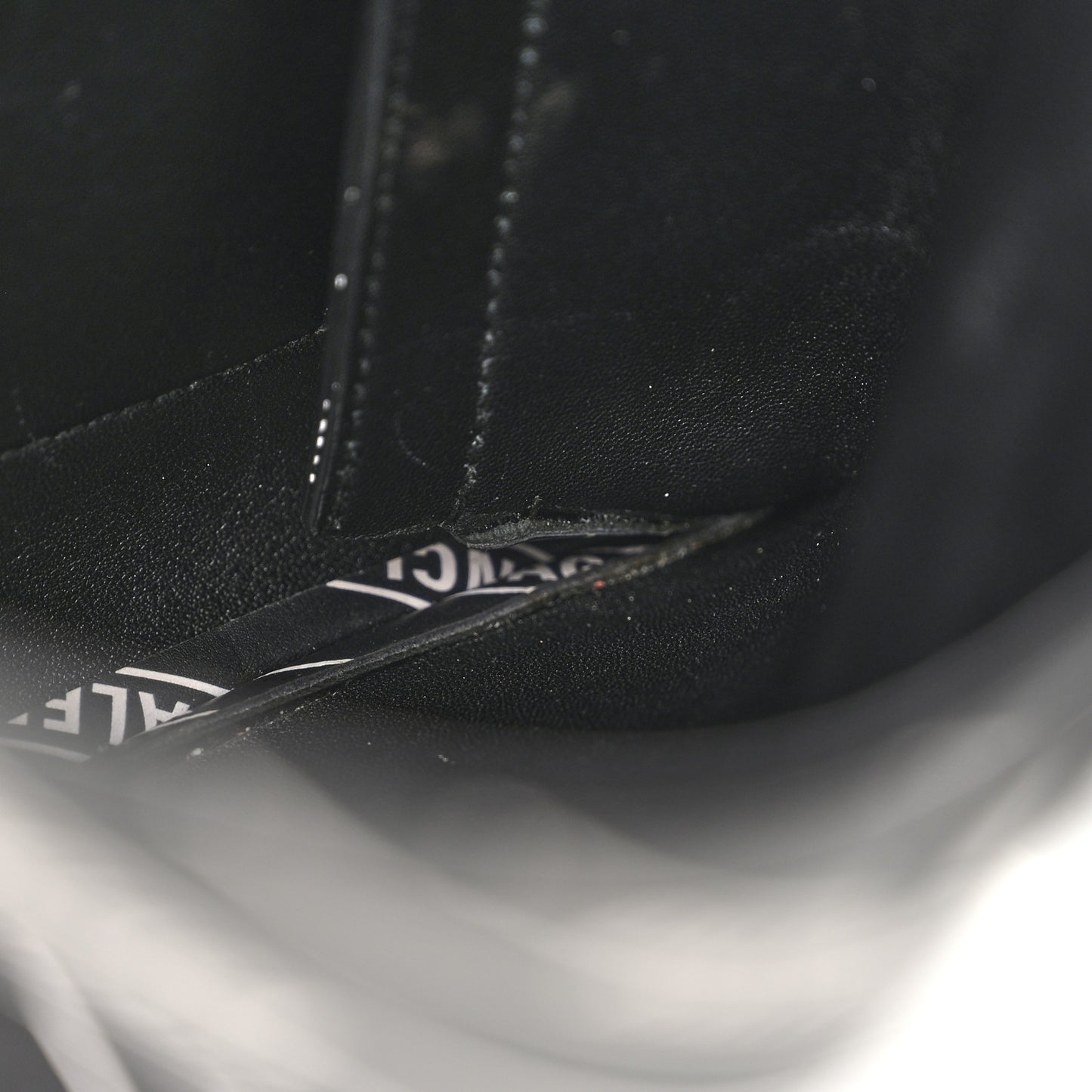 Calfskin All Over Logo Flap S Bag Black