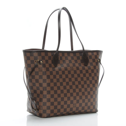 Louis Vuitton Damier Ebene Neo Neverfull MM Rose Ballerine 4 of 10