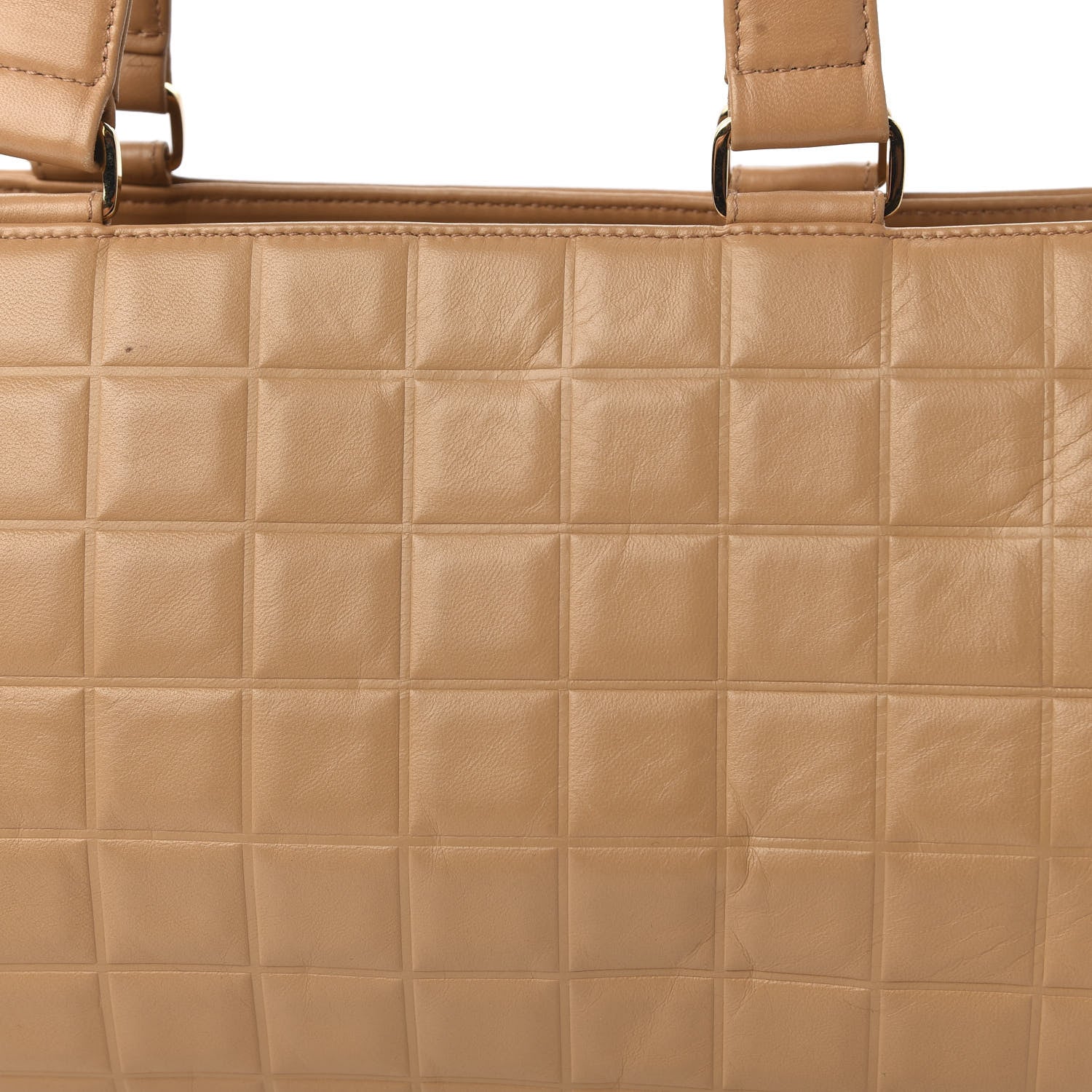 Chanel Lambskin Chocolate Bar Quilted Bag Beige 10 of 12